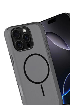 Apple iPhone 16 Pro Kılıf Şeffaf Lansman Magsafe Wireless Şarj Özellikli Orjin Kapak
