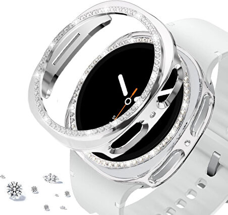 Samsung Galaxy Watch 8 40mm TEK SIRA Taşlı Kasa Koruyucu (Ekran Koruyucusuz) TEKSIRA
