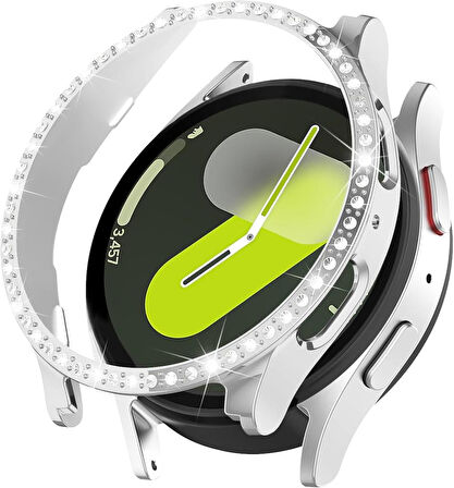 Samsung Galaxy Watch 8 40mm TEK SIRA Taşlı Kasa Koruyucu (Ekran Koruyucusuz) TEKSIRA