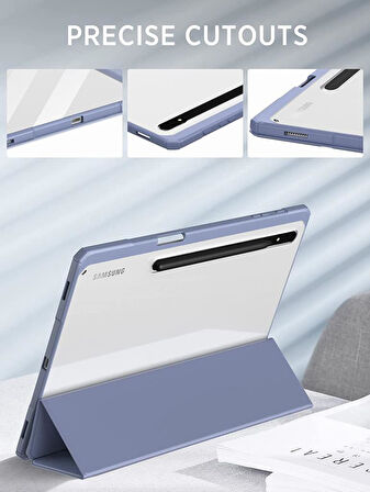 Samsung Galaxy Tab S10 FE+ Plus 13.1inç Kılıf Grafiti Şeffaf Kalem Bölmeli X620 X626