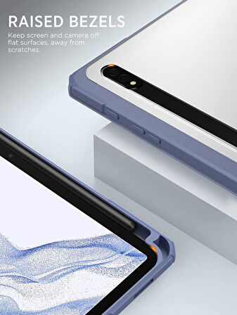 Samsung Galaxy Tab S10 FE+ Plus 13.1inç Kılıf Grafiti Şeffaf Kalem Bölmeli X620 X626