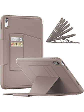 Apple iPad Air 11inç M2/M3 2025-2024 Kılıf Multifunction Leather Case