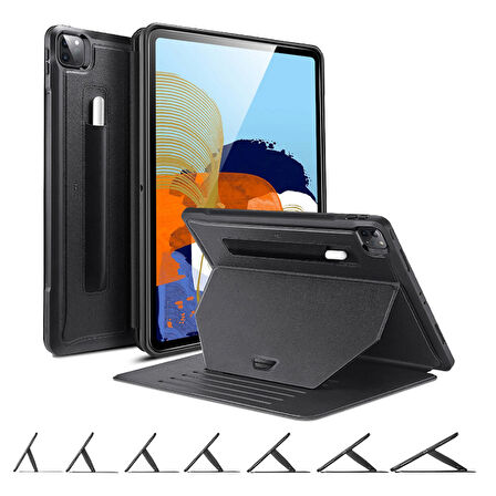 Apple iPad Pro 11inç M4 2024 Kılıf Multifunction Leather Case A2228 A2068 A2230 A2231