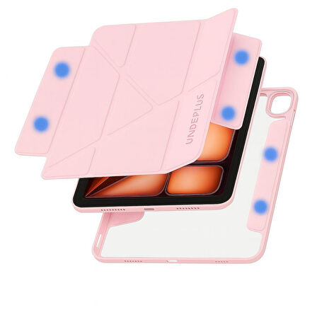 Samsung Galaxy Tab S10 Lite FE/S10/S9 FE/S9 Kılıf Çift Magnetik Kapak Arka Sert Multi SkinPro Case