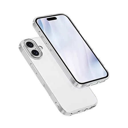 Apple iPhone 17 Kılıf Şeffaf Silikon Hibrit Case Kapak