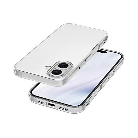 Apple iPhone 17 Kılıf Şeffaf Silikon Hibrit Case Kapak