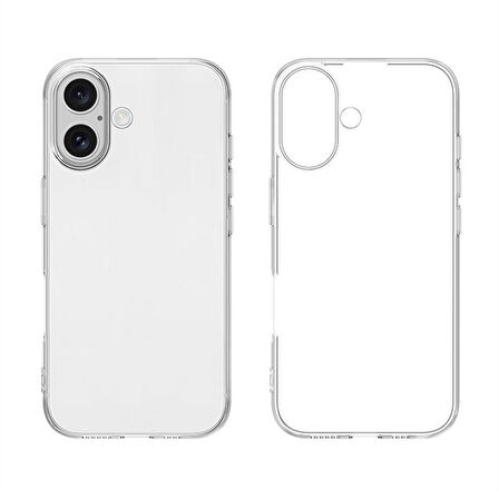 Apple iPhone 17 Kılıf Şeffaf Silikon Hibrit Case Kapak