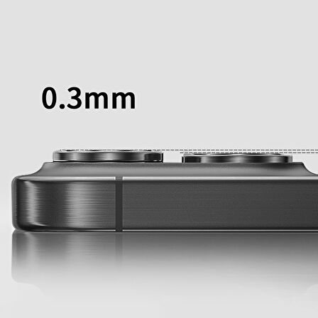 Apple iPhone 17 Işık Yansıma Önleyici 0.3mm AR Kaplama Mikro Kamera Lens Koruyucu