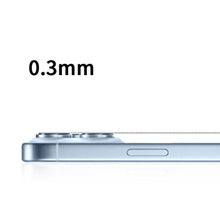 Apple iPhone 17 Pro Işık Yansıma Önleyici 0.3mm AR Kaplama Mikro Kamera Lens Koruyucu