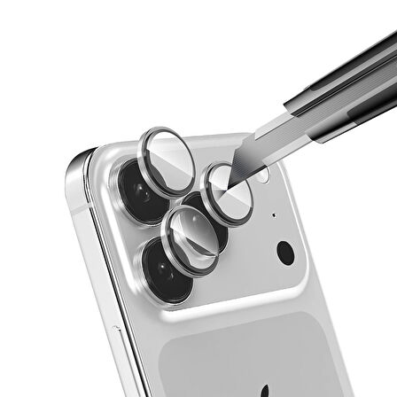 Apple iPhone 17 Pro Işık Yansıma Önleyici 0.3mm AR Kaplama Mikro Kamera Lens Koruyucu