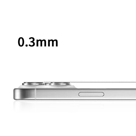 Apple iPhone 17 Pro Işık Yansıma Önleyici 0.3mm AR Kaplama Mikro Kamera Lens Koruyucu