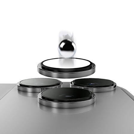 Apple iPhone 17 Pro Max Işık Yansıma Önleyici 0.3mm AR Kaplama Mikro Kamera Lens Koruyucu