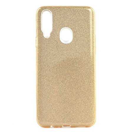 Samsung Galaxy A20S Kılıf Simli Parlak Shining Kapak