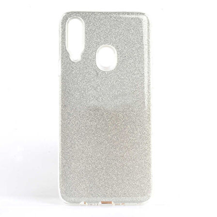Samsung Galaxy A20S Kılıf Simli Parlak Shining Kapak