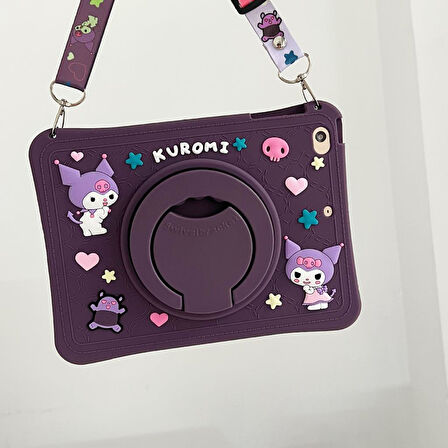 Honor Pad X9A 11.5 inç Kılıf Cute Dolls Standlı Eğlenceli 3D Karekterli Çocuk Kılıfı