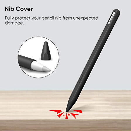 Apple Pencil Pro & Apple Pencil 2. Nesil için Uyumlu Koruyucu Esnek Silikon Kılıf (KALEM DEĞİLDİR!)