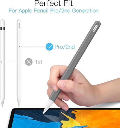 Apple Pencil Pro & Apple Pencil 2. Nesil için Uyumlu Koruyucu Esnek Silikon Kılıf (KALEM DEĞİLDİR!)