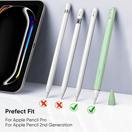 Apple Pencil Pro & Apple Pencil 2. Nesil için Uyumlu Koruyucu Esnek Silikon Kılıf (KALEM DEĞİLDİR!)