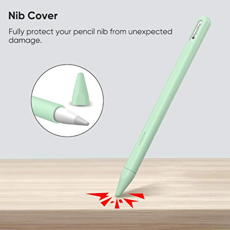 Apple Pencil Pro & Apple Pencil 2. Nesil için Uyumlu Koruyucu Esnek Silikon Kılıf (KALEM DEĞİLDİR!)