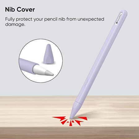 Apple Pencil Pro & Apple Pencil 2. Nesil için Uyumlu Koruyucu Esnek Silikon Kılıf (KALEM DEĞİLDİR!)