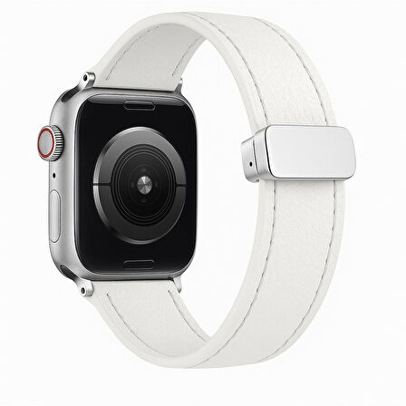 Samsung Galaxy Watch 4 5 6 7 FE 40 44 Classic 42 43 46 47 mm Kordon Magnetli PU Deri Kordon 20mm