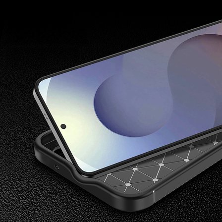 Samsung Galaxy S25 FE Kılıf Karbon Silikon Case Kapak
