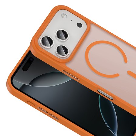 Apple iPhone 17 Pro için Magsafe ile uyumlu Kılıf Mat Yüzey Sio Kapak