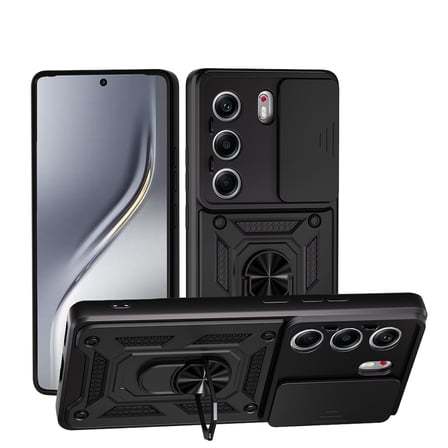 Tecno Camon 40 Pro Kılıf Kamera Korumalı Zırh Tank Sürgülü Vega Kapak
