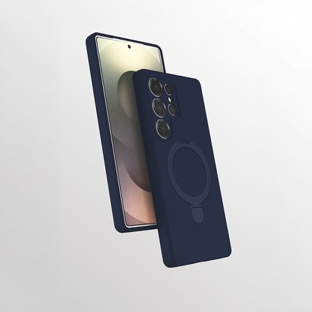 Samsung Galaxy S25 Ultra Kılıf M-safe Şarj Özellikli Standlı Zore Samara Kapak