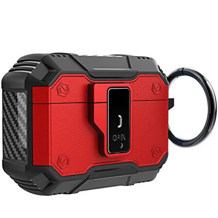 Apple Airpods Pro 3 Kılıf Kilitli Açma Kapama Koruyucu Kapak