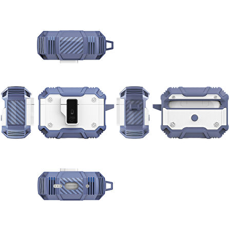 Apple Airpods Pro 3 Kılıf Kilitli Açma Kapama Koruyucu Kapak