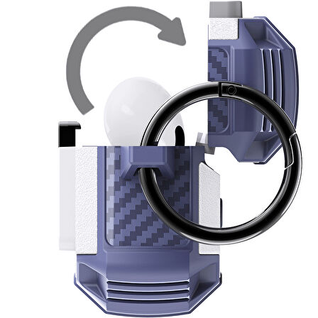 Apple Airpods Pro 3 Kılıf Kilitli Açma Kapama Koruyucu Kapak