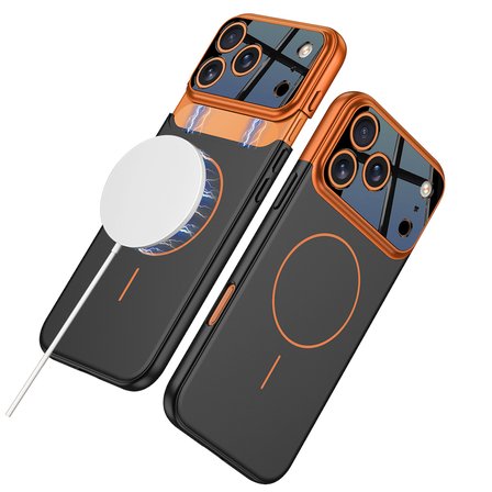 Apple iPhone 17 Pro Max Kılıf M-safe Şarj Özellikli Çift Parçalı Napoli Kapak
