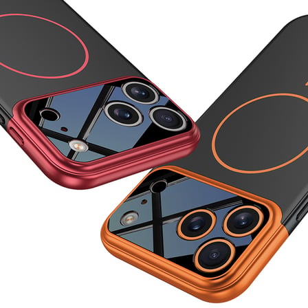 Apple iPhone 17 Pro Max Kılıf M-safe Şarj Özellikli Çift Parçalı Napoli Kapak