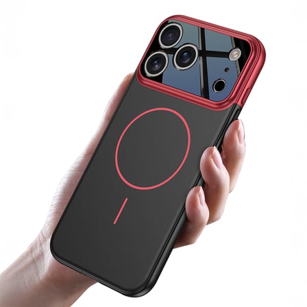Apple iPhone 17 Pro Max Kılıf M-safe Şarj Özellikli Çift Parçalı Napoli Kapak