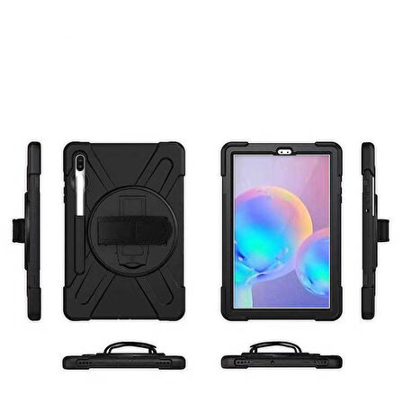 Samsung Galaxy Tab S6 T860 T865 T867 Kılıf Defender Askılı Zırhlı Tank Case
