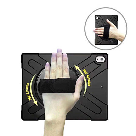 Apple iPad Pro 12.9 3. Nesil 2018 Kılıf Defender Askılı Zırhlı Tank Case A1876 A2014 A1895 A1983