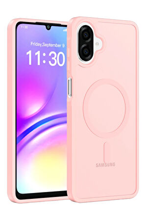 Samsung Galaxy A07 / A06 için Magsafe ile uyumlu Kılıf Mat Yüzey Sio Kapak