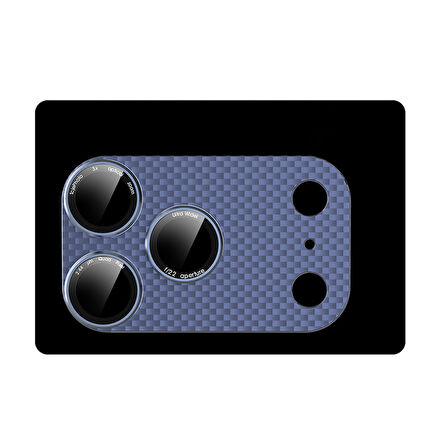 Apple iPhone 17 Pro Max Yansıma Önleyici AR+AF Teknoloji Karbon FULL Kamera Lens Koruyucu CL-21