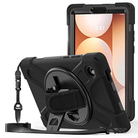 Samsung Galaxy Tab A11 8.7inç Kılıf Defender Askılı Zırhlı Tank Case X133 X135 135F