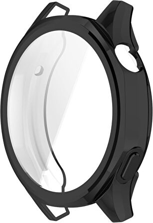 Huawei Watch GT 6 46mm Silikon Parlak Renkli Ekran Koruyuculu Kasa Koruyucu (42mm Değildir)