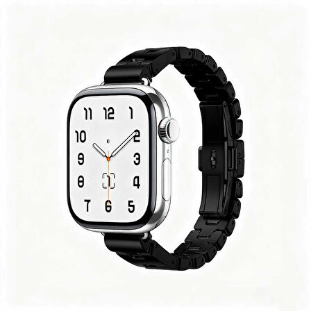 Apple Watch 10/11 Serisi 46mm Kordon Metal İnce Strap Kayış 150