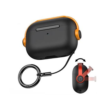 Apple Airpods Pro 3. Nesil ile uyumlu Kılıf Kulaklık Dizayn Defens Case