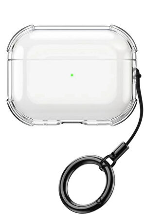 Apple Airpods Pro 3. Nesil ile uyumlu Kılıf Antishocklu Şeffaf Silikon Showy Case
