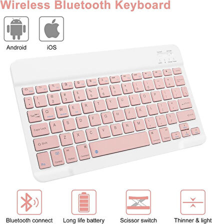 Samsung Galaxy Tab S10 FE+ Plus 13.1inç Kılıf Kablosuz Klavyeli Case Mobax Türkçe X620 X626