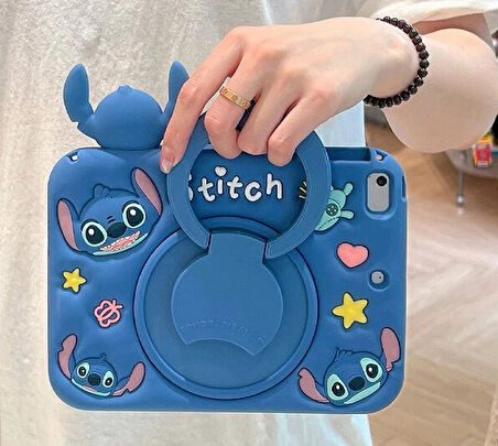 Huawei MatePad T10 / T10S Kılıf Cute Dolls Standlı Eğlenceli 3D Karekterli Çocuk Kılıfı