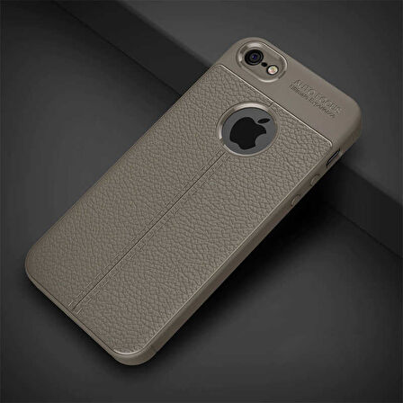 Apple iPhone 5 5S SE Kılıf Deri Tarzı Niss Silikon Case