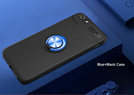 Apple iPhone 6 Plus 6S Plus Kılıf Yüzüklü Magnetli Ravel Case