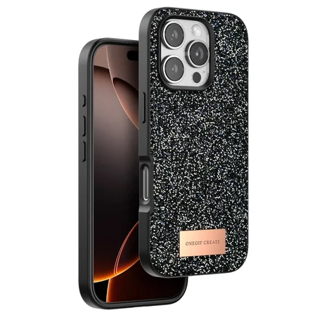 Apple iPhone 16 Pro Max Kılıf Simli Parlak Silikon Bright Kapak