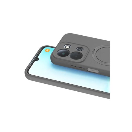 Xiaomi Redmi 15C 4G Kılıf Slikon M-safe Şarj Uyumlu Silikon Standlı Regal Kapak